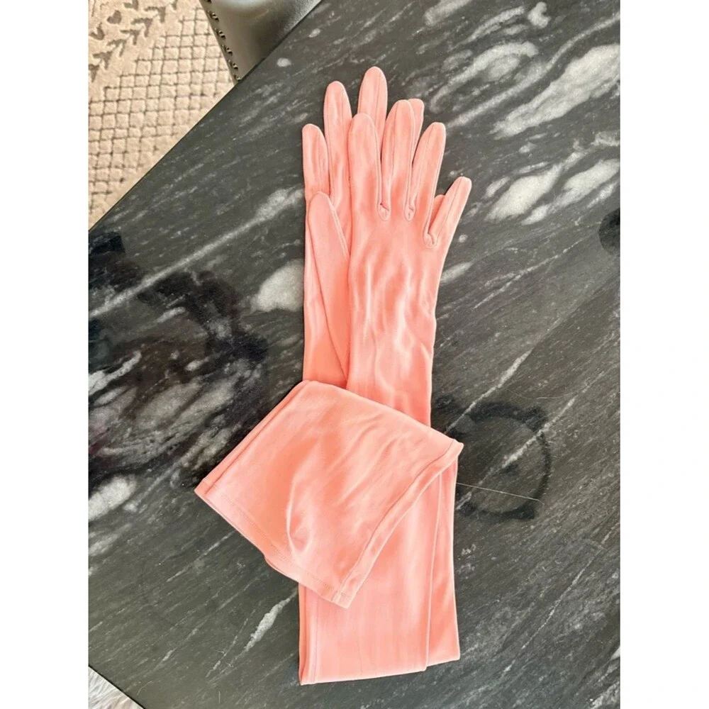 VTG Van Raalte Pink Opera Gloves Size 6.5